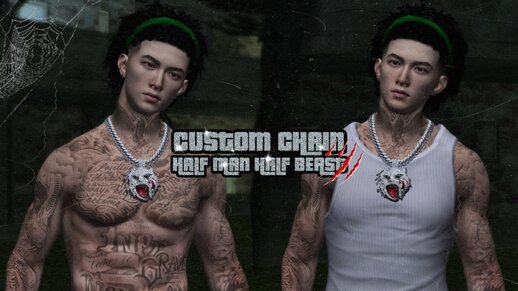 Custom Chain Half Man Half Beast