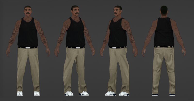 GTA San Andreas Reworked Skin - "T-Bone" Mendez Mod - GTAinside.com