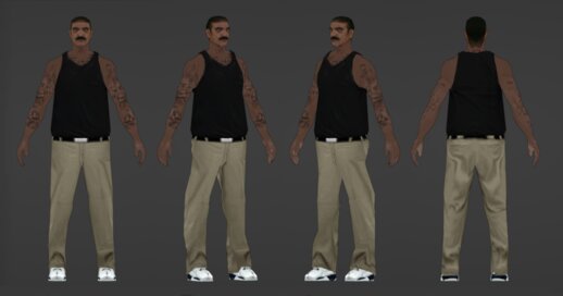 GTA San Andreas Reworked Skin - "T-Bone" Mendez Mod - GTAinside.com