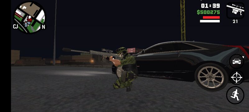 GTA San Andreas Barret Calibre 50 FIXED for Mobile Mod - GTAinside.com