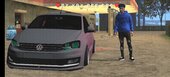 Volkswagen Polo Sedan Stanced for Mobile