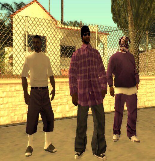 GTA San Andreas Early Beta Ballas Skins Mod - GTAinside.com