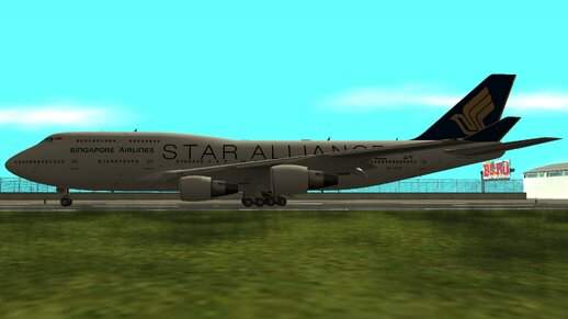 Singapore Airlines Boeing 747-412 9V-SPP Star Alliance Livery