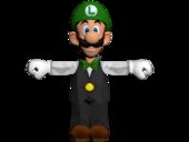 Luigi Dealer o distribuidor del casino de Super Mario 64 DS Remasterizado