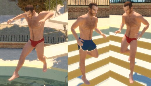 Summer '08 - Shirtless Niko Bellic & Swimwear