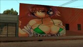 Mural Anime Girl Headphone
