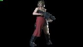 Alice de RESIDENT EVIL HUESPED MALDITO de 2002 PORTEADA DE RESIDENT EVIL 3 REMAKE CON EXPRESIONES FACIALES EN BOCA