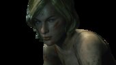 Alice Herida de RESIDENT EVIL HUESPED MALDITO de 2002 PORTEADA DE RESIDENT EVIL 3 REMAKE CON EXPRESIONES FACIALES EN BOCA