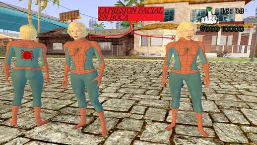 Spider Alice Abernathy Sin mascara de RESIDENT EVIL HUESPED MALDITO de 2002