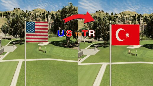 U.S Flags to TR Flags |[SP] / [FİVEM READY]