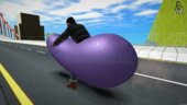 Eggplant Emoji Motorcycle