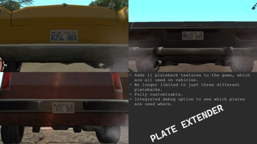 Plateback Extender (Add and use more than just 3 License Plates)