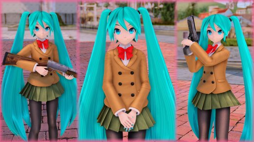 PDFT Hatsune Miku Mousou Girl + Animated Face