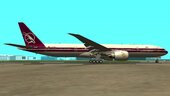 Qatar Airways Boeing 777-3DZER A7-BAC Retro Livery