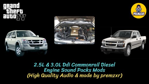 2.5L & 3.0L Ddi Commonrail Diesel Engine Sound Packs Mods