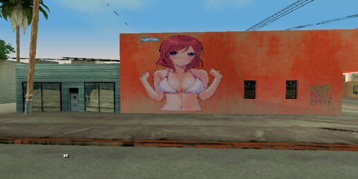 Anime Girl Mural Mod for Mobile