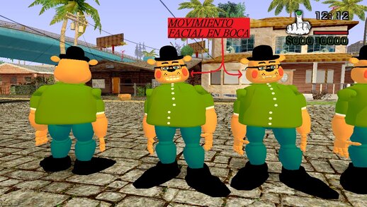  Juguete Big Smoke Freddy Modelo del Meme o Toy Big Smoke Freddy Model of the Meme