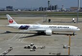 Japan Airlines Boeing 777-346ER JA740J Samurai Blue Livery