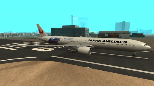 Japan Airlines Boeing 777-346ER JA740J Samurai Blue Livery