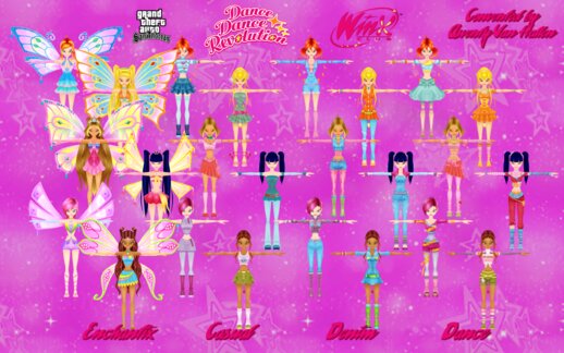 DDR Winx Club Full Characters Pack (SA)