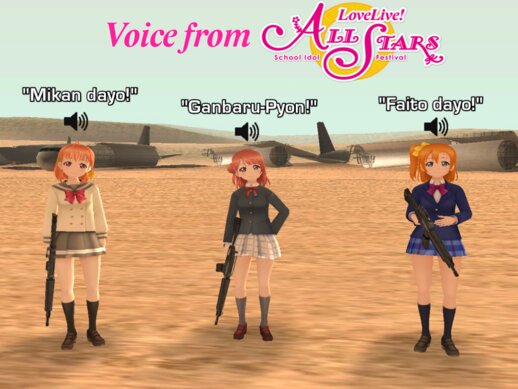 Trio center Love Live! gang with Voices (for PC)