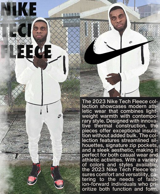 Nike Techfleece Sweatsuit with psd template