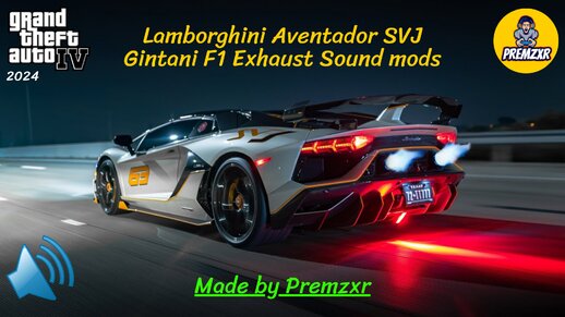 Lamborghini Aventador SVJ Gintani F1 Exhaust Sound Mods