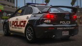 NFSHP: 2008 Mitsubishi Lancer Evolution X SCPD [Add-On | NON ELS | Sounds | Template]