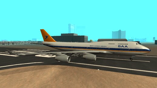 South African Airways Boeing 747-444 ZS-SAW Retro Livery