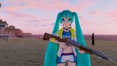 PDFT Hatsune Miku Running + Animated Face