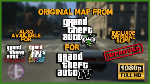 Map & Radar from GTA V for GTA IV (Improved)