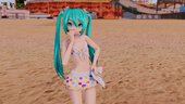 PDFT Hatsune Miku Polka Dot Bikini + Animated Face