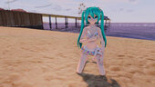 PDFT Hatsune Miku Polka Dot Bikini + Animated Face