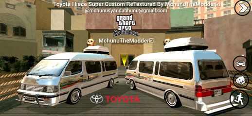 Toyota Hiace Super Custom (Ingofoza) ReTextured for Mobile