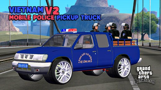 Vietnam Mobile Police Pickup Truck V2 - Xe Bán Tải CSCĐ Việt Nam V2