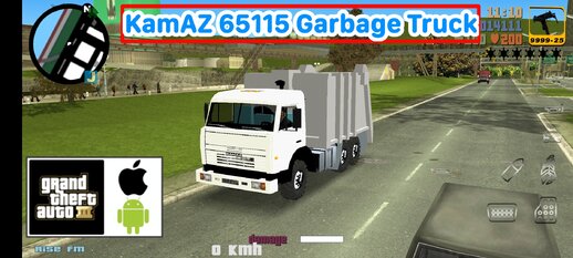 KamAZ 65115 Garbage Truck for Mobile