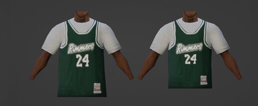 T-Shirt with Basketball Jersey v2