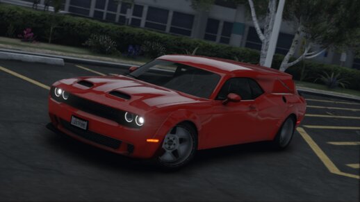 2018 Dodge Challenger SRT Hearse [Add-On | Plates | Extras | Livery | Template]