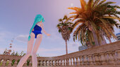 PDFT Hatsune Miku Racing Swimsuit + Animated Face