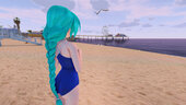 PDFT Hatsune Miku Racing Swimsuit + Animated Face