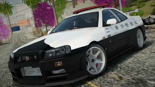 Nissan Skyline GTR R34 Police JP