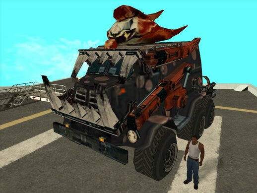 Dark Tooth (combat version) from Twisted Metal: Head On (PSP)