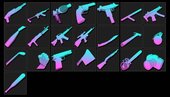 Classic HD Weapon Icons for GTA Vice City Nextgen Edition