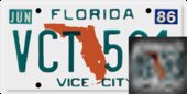 HD Original Vice City License Plates for Next-Gen Edition