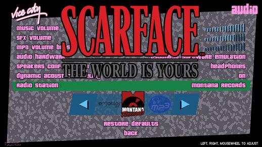 Scarface Montana Records Radio Station Mod