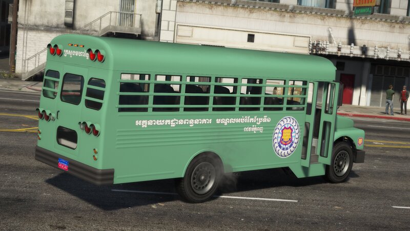 GTA 5 Cambodia Prison Bus Mod - GTAinside.com