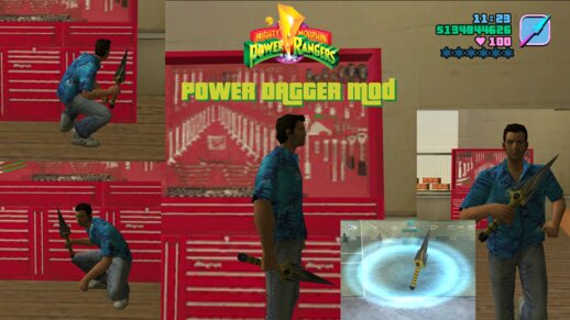 Mighty Morphin Power Rangers Power Dagger Mod