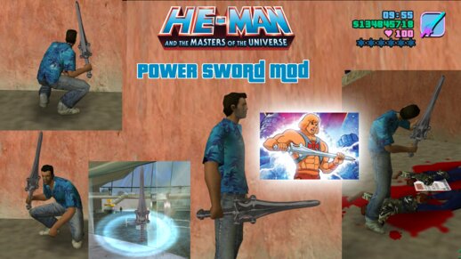 He-Man Masters of the Universe Power Sword Mod