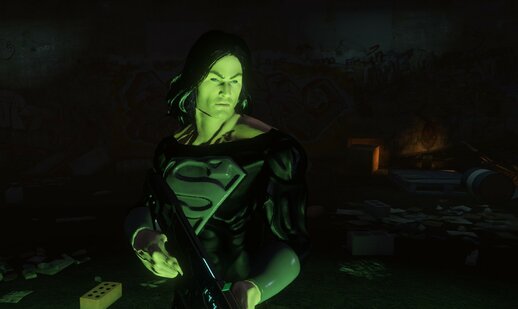 SUPERMAN BLACK [Addon Ped]