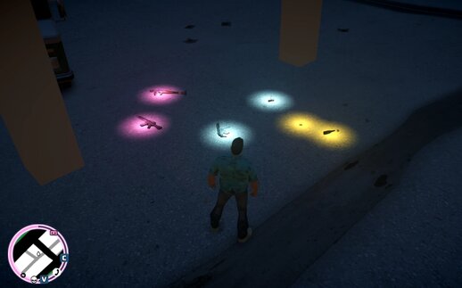 Classic Vice City Weapon Glow Pickups